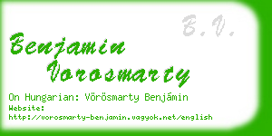 benjamin vorosmarty business card