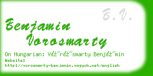 benjamin vorosmarty business card